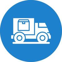 Delivery Truck Multi Color Circle Icon vector