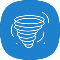Hurricane Line Curve Icon Design vector