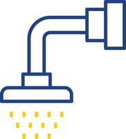 Shower Head Line Two Colour Icon Design vector