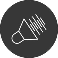 Audio Line Inverted Icon Design vector