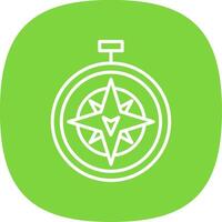 South Line Curve Icon Design vector