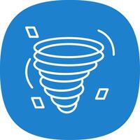 Tornado Line Curve Icon Design vector