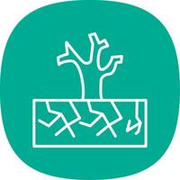 Drought Line Curve Icon Design vector