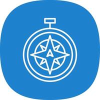 North Line Curve Icon Design vector