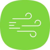 Windy Line Curve Icon Design vector