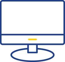 Lcd Line Two Colour Icon Design vector