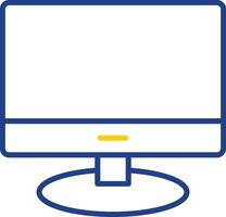 Lcd Line Two Colour Icon Design vector