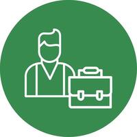 Broker Multi Color Circle Icon vector