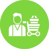 Buyer Multi Color Circle Icon vector
