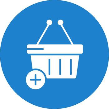 Add To Basket Multi Color Circle Icon vector