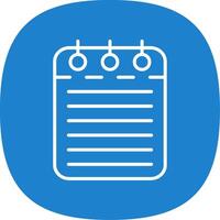 Checklist Line Curve Icon Design vector