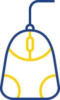 Mouse Line Two Colour Icon Design vector
