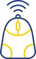 Mouse Line Two Colour Icon Design vector