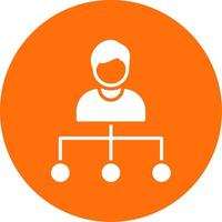 Hierachy Multi Color Circle Icon vector