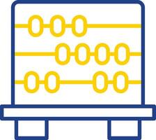 Abacus Line Two Colour Icon Design vector