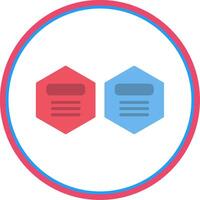 Infographic Elements Flat Circle Icon vector