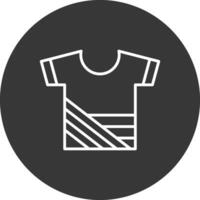 Shirt Line Inverted Icon Design vector