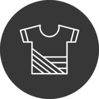 camisa línea invertido icono diseño vector