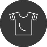 camisa línea invertido icono diseño vector