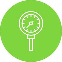 Pressure Meter Multi Color Circle Icon vector