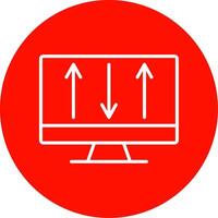 Server Control Multi Color Circle Icon vector