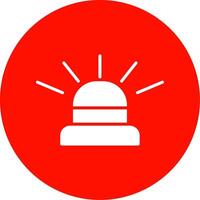 Siren Multi Color Circle Icon vector