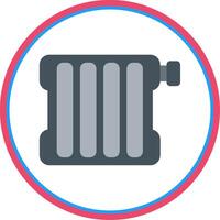 Radiator Flat Circle Icon vector