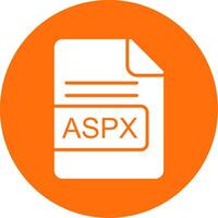 ASPX File Format Multi Color Circle Icon vector