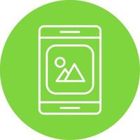 Mobile App Multi Color Circle Icon vector