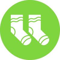 Socks Multi Color Circle Icon vector