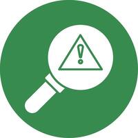 Danger Multi Color Circle Icon vector