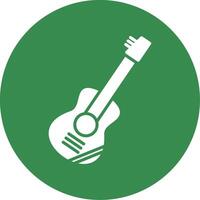 Guitar Multi Color Circle Icon vector