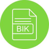 BIK File Format Multi Color Circle Icon vector