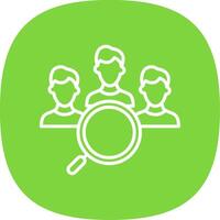 Settings Line Curve Icon Design vector