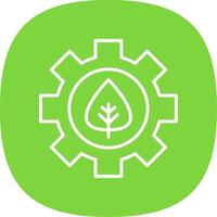 Offshore Platform Line Curve Icon Design vector