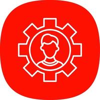 Coal Mining Line Curve Icon Design vector