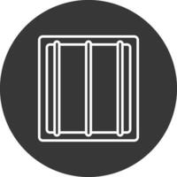 Jail Line Inverted Icon Design vector