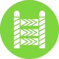 Police Multi Color Circle Multi Color Circle Icon vector