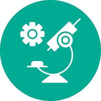Microscope Multi Color Circle Icon vector