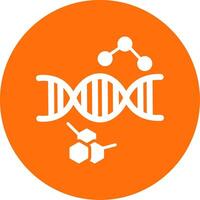Dna Multi Color Circle Icon vector