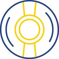 Cd Line Two Colour Icon Design vector