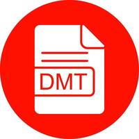 DMT File Format Multi Color Circle Icon vector