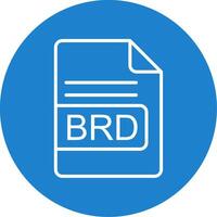 brd archivo formato multi color circulo icono vector