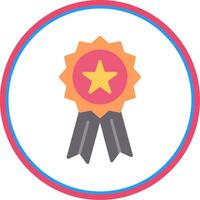 Badge Flat Circle Icon vector