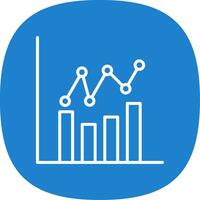 Graphs Line Curve Icon Design vector