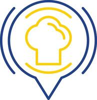 Chef Line Two Colour Icon Design vector