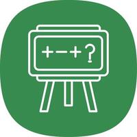 Theory Line Curve Icon Design vector