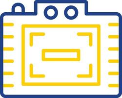 Zoom Out Line Two Colour Icon Design vector
