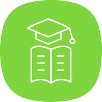 E-Learning Line Curve Icon Design vector