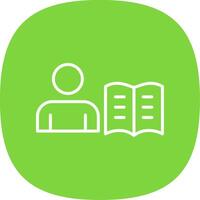 Study Line Curve Icon Design vector